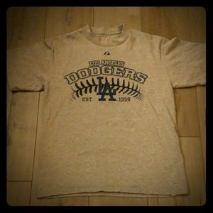 DODGERS TSHIRT MAJESTIC SIZE MEDIUM YOUTH